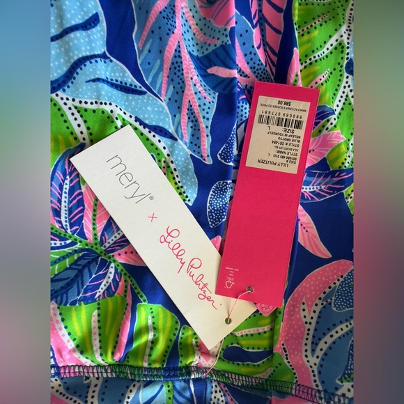 Lilly Pulitzer Blue Grotto Belief in yourself skort large